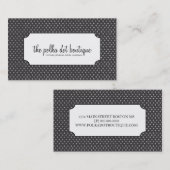 Cartes de visite de pois (Devant / Derrière)