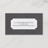 Cartes de visite de pois (Dos)