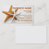 Cartes de visite de poisson Starfish (Devant / Derrière)