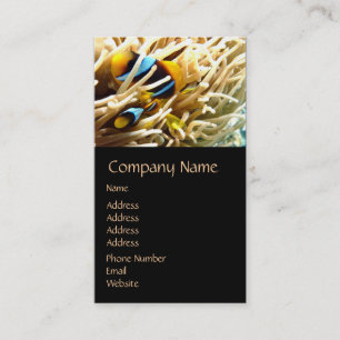 Cartes de visite de poissons clowns
