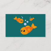 Cartes de visite de poissons mignons (Dos)