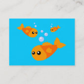 Cartes de visite de poissons mignons (Dos)