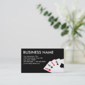 Cartes de visite de poker (Debout devant)