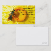Cartes de visite de pollen d'abeille (Devant / Derrière)