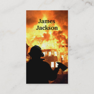 Cartes de visite de pompier