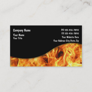 Cartes de visite de pompier
