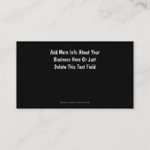 Cartes de visite de pompier (Dos)