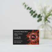 Cartes de visite de pompiers (Debout devant)