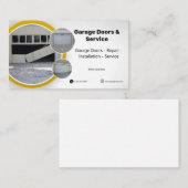 Cartes de visite de porte de garage simples (Devant / Derrière)