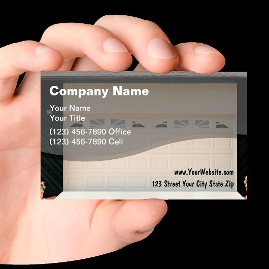 Cartes de visite de portes de garage