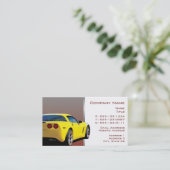 Cartes de visite de postérieur de Corvette (Debout devant)