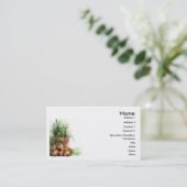 Cartes de visite de pots de fleur (Debout devant)