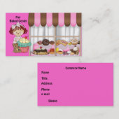 Cartes de visite de poupée de chiffon de (Devant / Derrière)