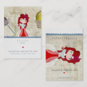 Cartes de visite de poupée de conte de fée mignonn (Devant / Derrière)