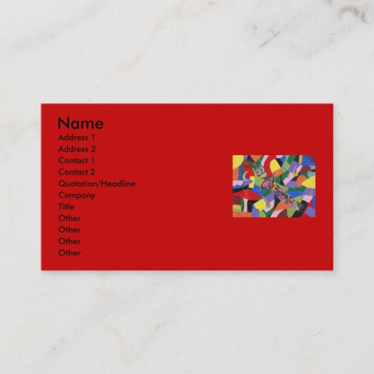 Cartes de visite de poupée de vaudou (Devant)