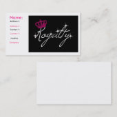 cartes de visite de pourcentage (Devant / Derrière)