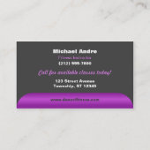 Cartes de visite de pourpre de forme physique de (Dos)