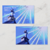 Cartes de visite de Prayer Design de seigneur (Devant / Derrière)