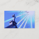 Cartes de visite de Prayer Design de seigneur (Dos)
