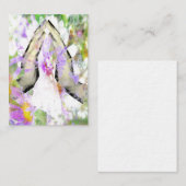 Cartes de visite de prière de mains de prière de (Devant / Derrière)