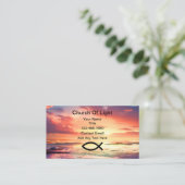 Cartes de visite de prière Pittoresque chrétienne (Debout devant)