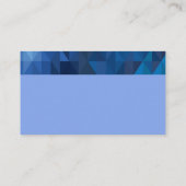 Cartes de visite de prisme géométrique bleu/bleu c (Dos)