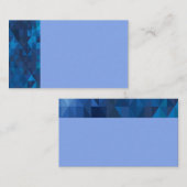 Cartes de visite de prisme géométrique bleu/bleu c (Devant / Derrière)