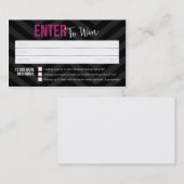 Cartes de visite de prix de billet/porte de (Devant / Derrière)