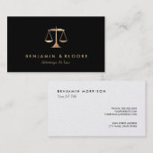 Cartes de visite de procureur à échelle d'or (Devant / Derrière)