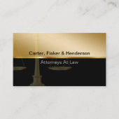 Cartes de visite de procureur classiques (Devant)