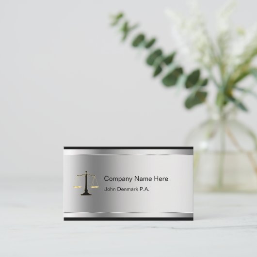 Cartes de visite de procureur classiques (Debout devant)
