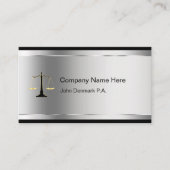 Cartes de visite de procureur classiques (Devant)