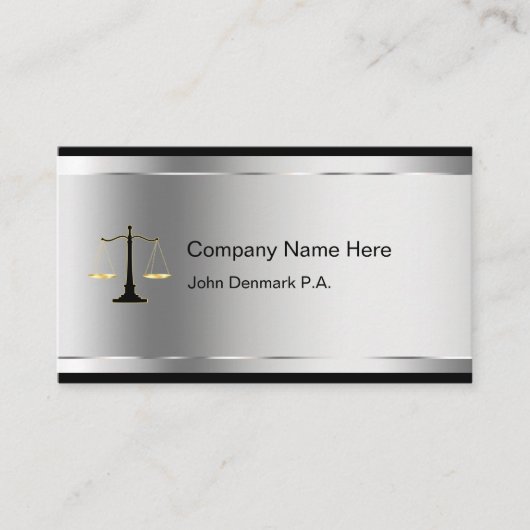 Cartes de visite de procureur classiques (Devant)