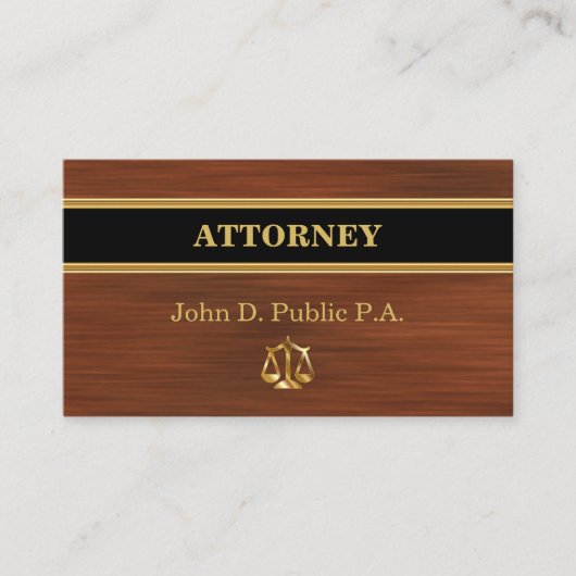 Cartes de visite de procureur modernes (Devant)