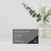 Cartes de visite de procureur professionnels (Debout devant)