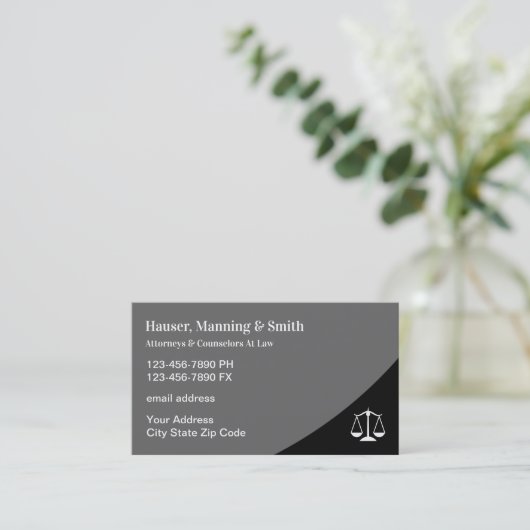 Cartes de visite de procureur professionnels (Debout devant)