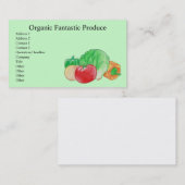 Cartes de visite de produits frais (Devant / Derrière)