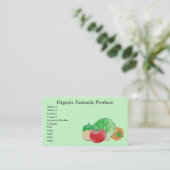 Cartes de visite de produits frais (Debout devant)