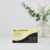 Cartes de visite de professeur (Debout devant)