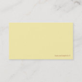 Cartes de visite de professeur (Dos)