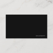 Cartes de visite de professeur (Dos)