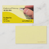 Cartes de visite de professeur (Devant / Derrière)