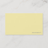 Cartes de visite de professeur (Dos)