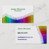 Cartes de visite de professeur d'art (Devant / Derrière)