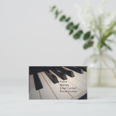 Cartes de visite de professeur de piano (Debout devant)