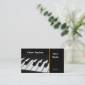 CARTES DE VISITE DE PROFESSEUR DE PIANO (Debout devant)