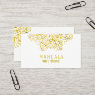 Cartes de visite de professeur de yoga