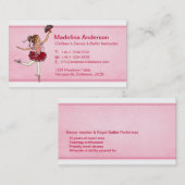 Cartes de visite de professeur d'instructeur de (Devant / Derrière)