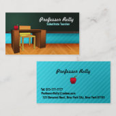 Cartes de visite de professeur remplaçant (Devant / Derrière)