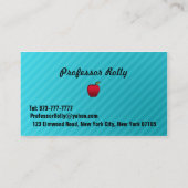 Cartes de visite de professeur remplaçant (Dos)